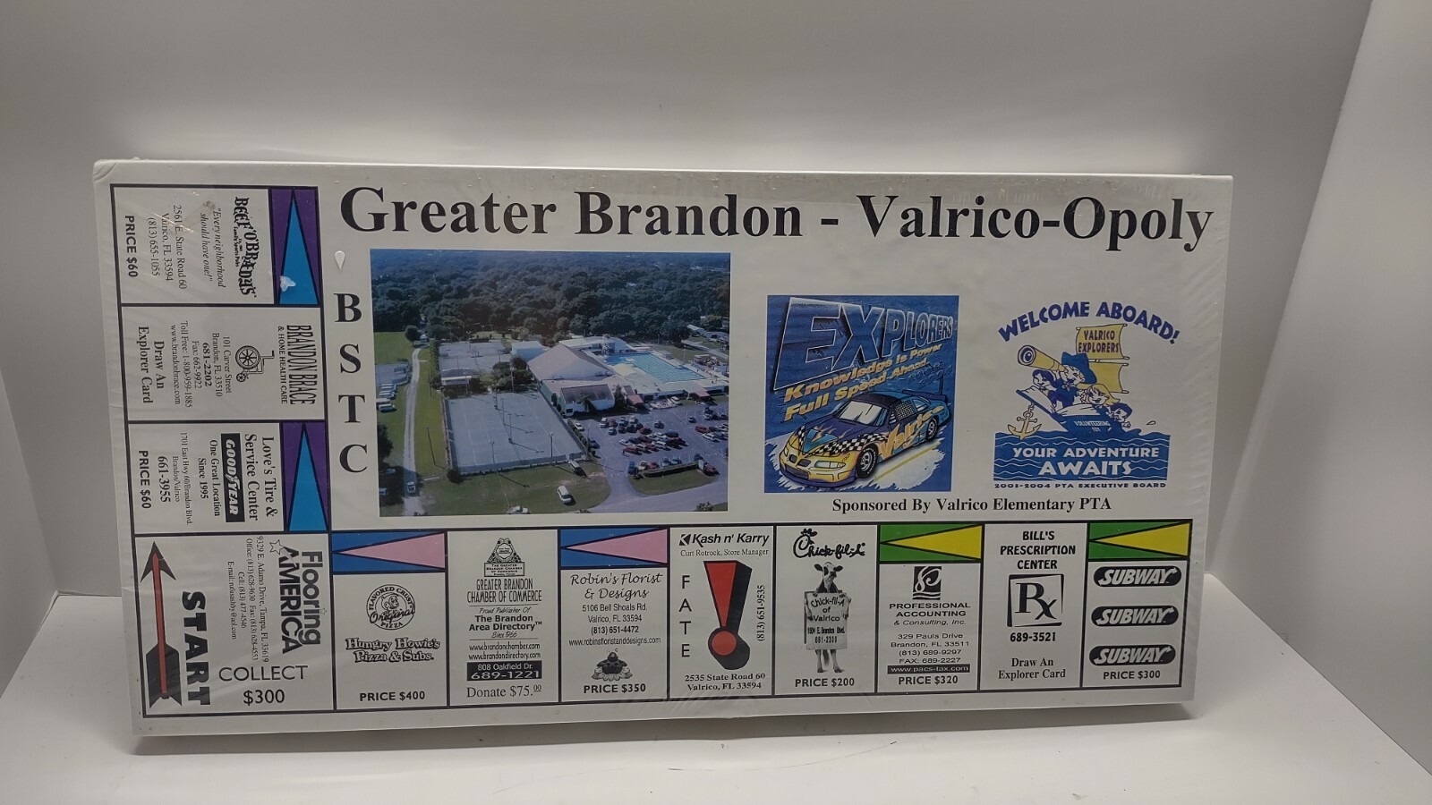 Vintage Greater Brandon ValricoOpoly, Brandon Florida, Let's Go