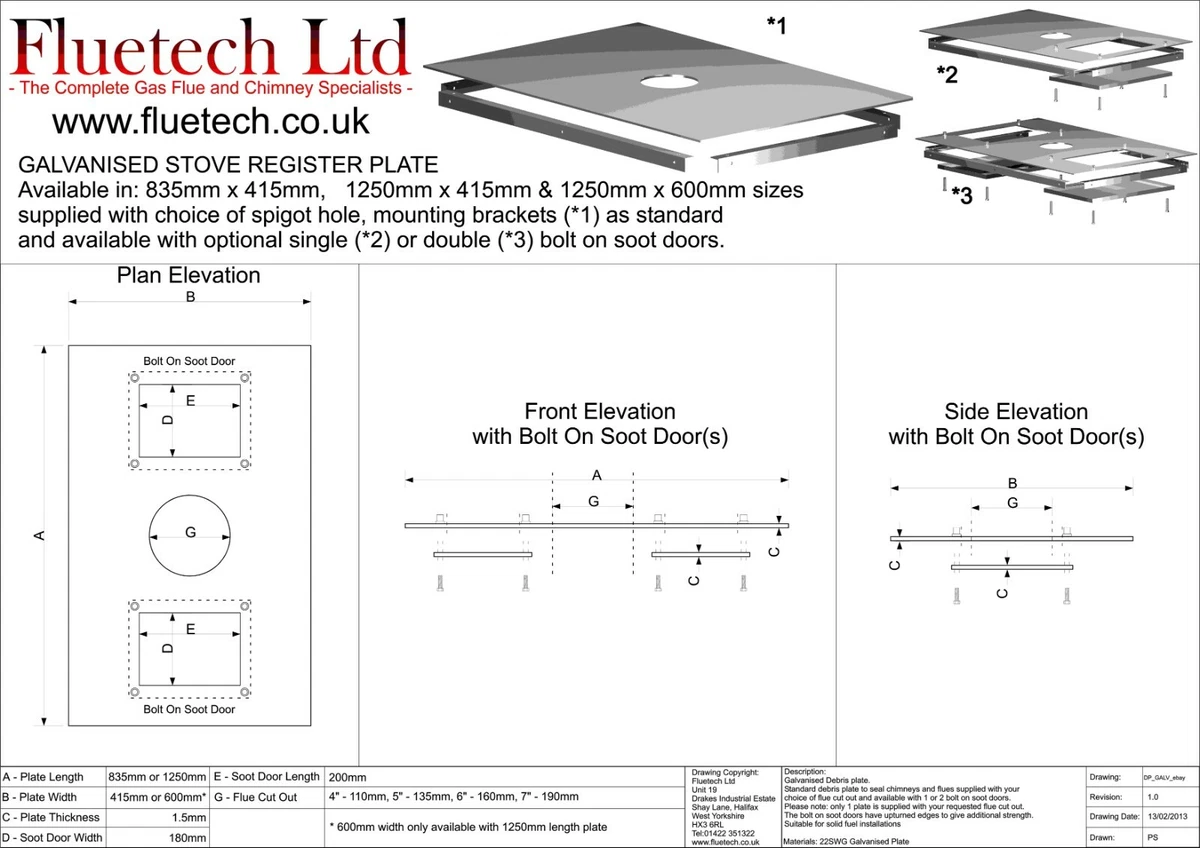Stove register plate, steel chimney closure board for wood burner | eBay