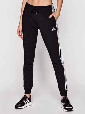 Adidas Damen Hose Sporthose Jogginghose ESSENTIALS 3STREIFEN FRENCH TERRY CUFFED