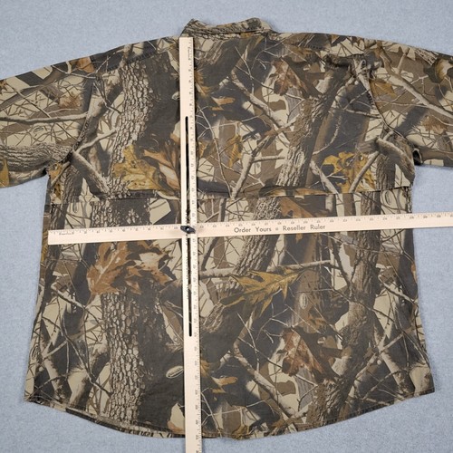 Vintage Woolrich Shirt Men XL Brown Y2K Realtree Hardwoods Camo Hunting Outdoor - Picture 10 of 14