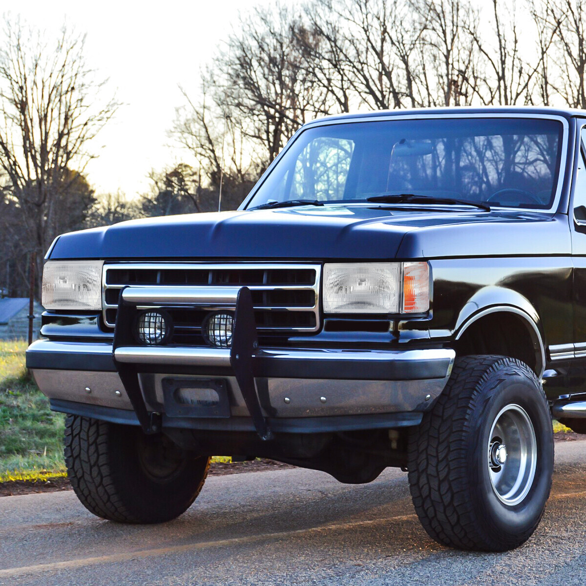 FOR 87-91 FORD F150 F250 BRONCO CHROME HOUSING AMBER CORNER HEADLIGHT HEAD LAMPS - Foto 2