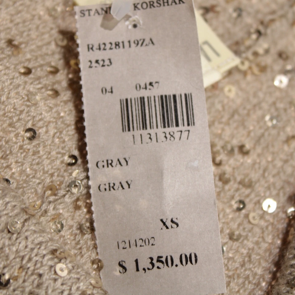 Lapointe NWT Shorts Size XS US Sequin Gold Cashmere / Silk Blend - Image 4 of 4