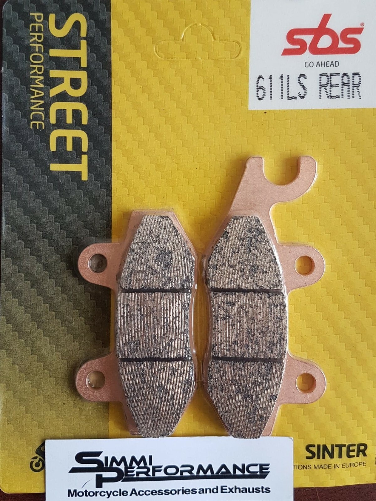 SBS Rear Brake Pads Triumph T509 900 Speed Triple 1997 1998 1999 2000 2001