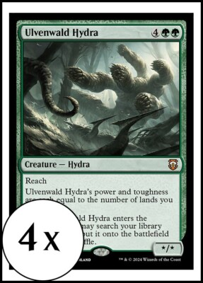 #ad #ad MTG 4 x Ulvenwald Hydra Modern Horizons 3 Commander Playset 4x x4 $2.95