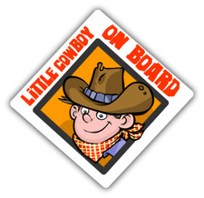 Baby On Board Sign Little Cowboy Car Bumper Sticker Decal