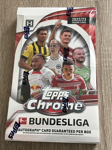 Factory Sealed Hobby Box 2022-2023 Topps Chrome Bundesliga Soccer Trading Cards