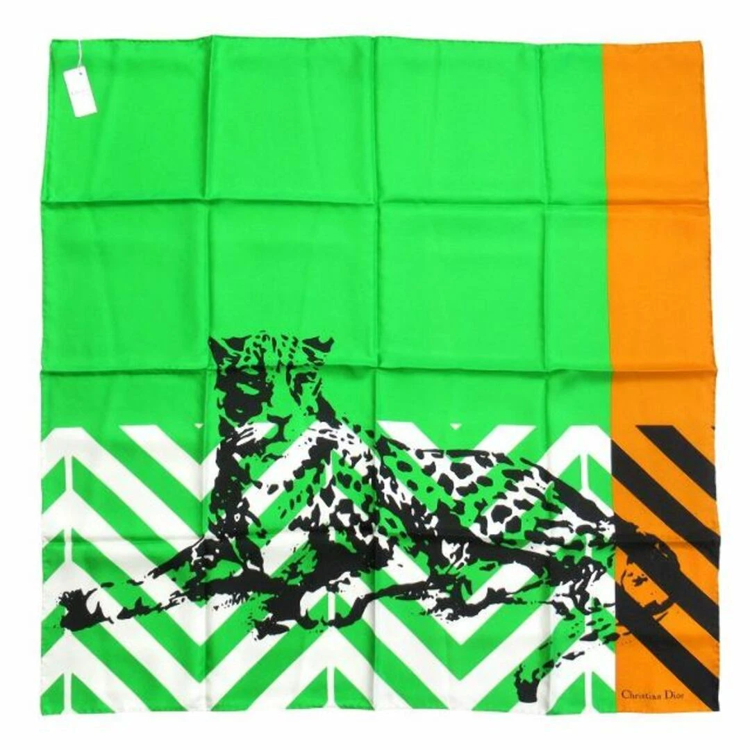 22ss Christian Dior D Jungle Pop Foulard Léopard Grande Taille Total Motif Occasion 954
