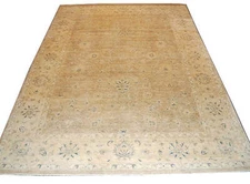 9x12' Neutral Chobi Peshawar Rug NATURAL WOOL  #PIX-804-75