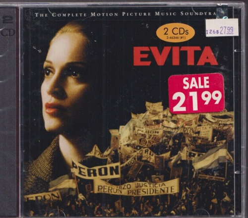 1 CENT 2xCD Evita (The Motion Picture Music Soundtrack) MADONNA / New & SEALED