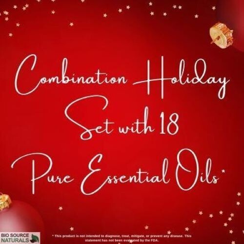18-Piece Holiday Gift Set with 0.5 oz Pure Essential Oils