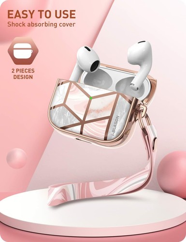 i-Blason Cosmo Case New for Apple AirPods 3, Full Body Adorable Cover with Strap - Picture 13 of 25