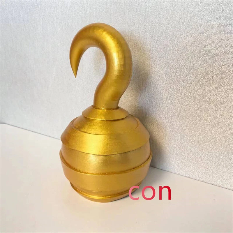 Sir Crocodile Cosplay Golden Pirate Hook Halloween Toy Handmade Anime Accessory - Image 3 of 4