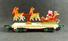 Toy State Christmas Magic Express Santa Sleigh Reindeer Train Car 1993 Vintage