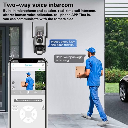 8MP 4K Wireless IP Camera WIFI Outdoor CCTV PTZ Smart Home Security IR Cam IP66 - Picture 6 of 19