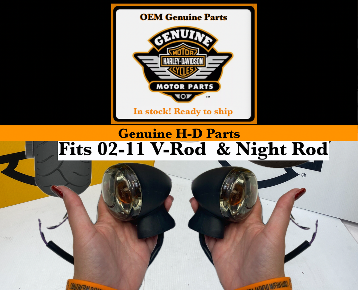 OEM 02-11 Harley V-Rod & Night Rod Special Smoked Rear Turn