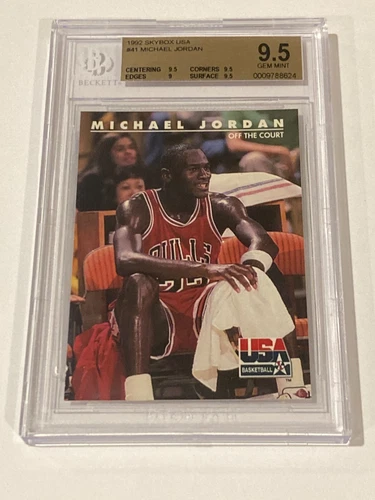 Michael Jordan 1992 SkyBox USA Beckett BGS 9.5 Gem Mint Graded Card #41