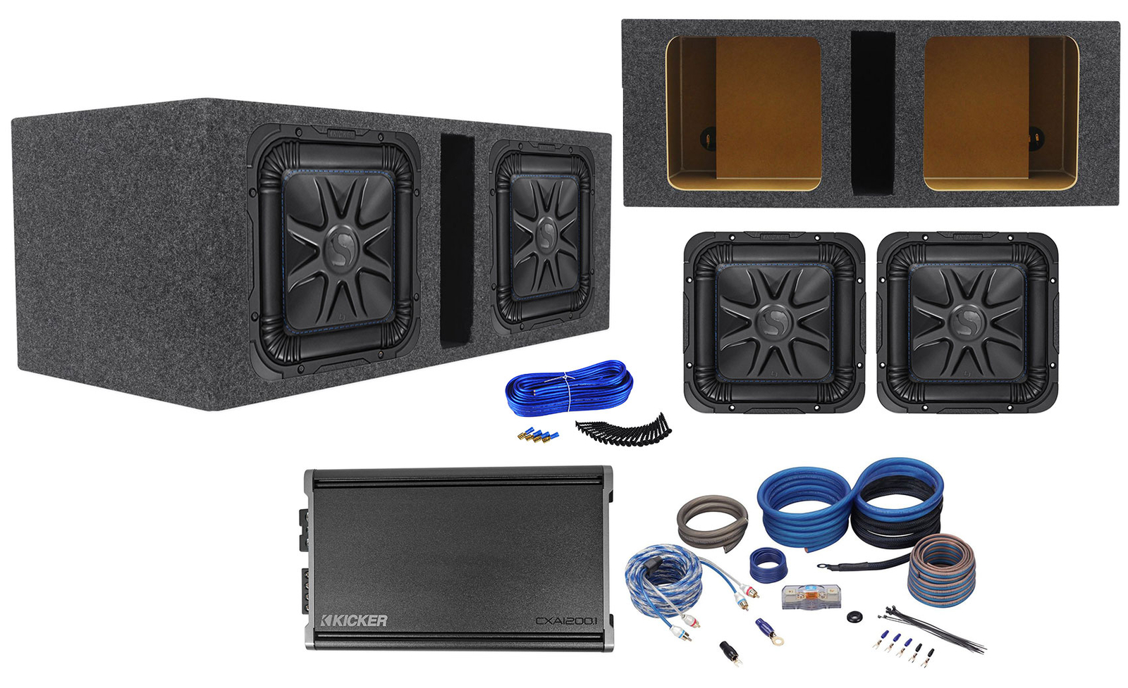 2 Kicker Solo Baric L7S102 L7 10 сабвуферов Усилитель 46CXA12001 Дополнительный блок 128190₽