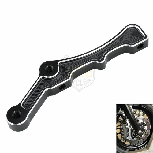 CNC Black Radial Front Brake Caliper Mount Brake Caliper Bracket Fit For Harley - Foto 3 di 8