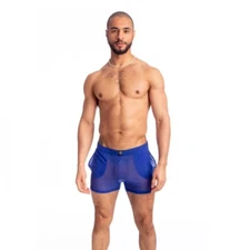 Mens L'Homme Invisible Paris Lounge Shorts in Aqua or Caprera - Sm or Med NWT