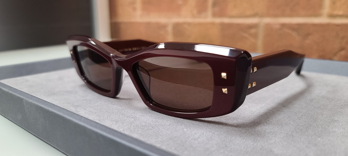 サングラス VALENTINO Unisex SUNGLASSES (VLS-109B-52 BDX-GLD BORDEAUX) Valentino V-QUATTRO VLS-109B | BDX-GLD | Hand Crafted