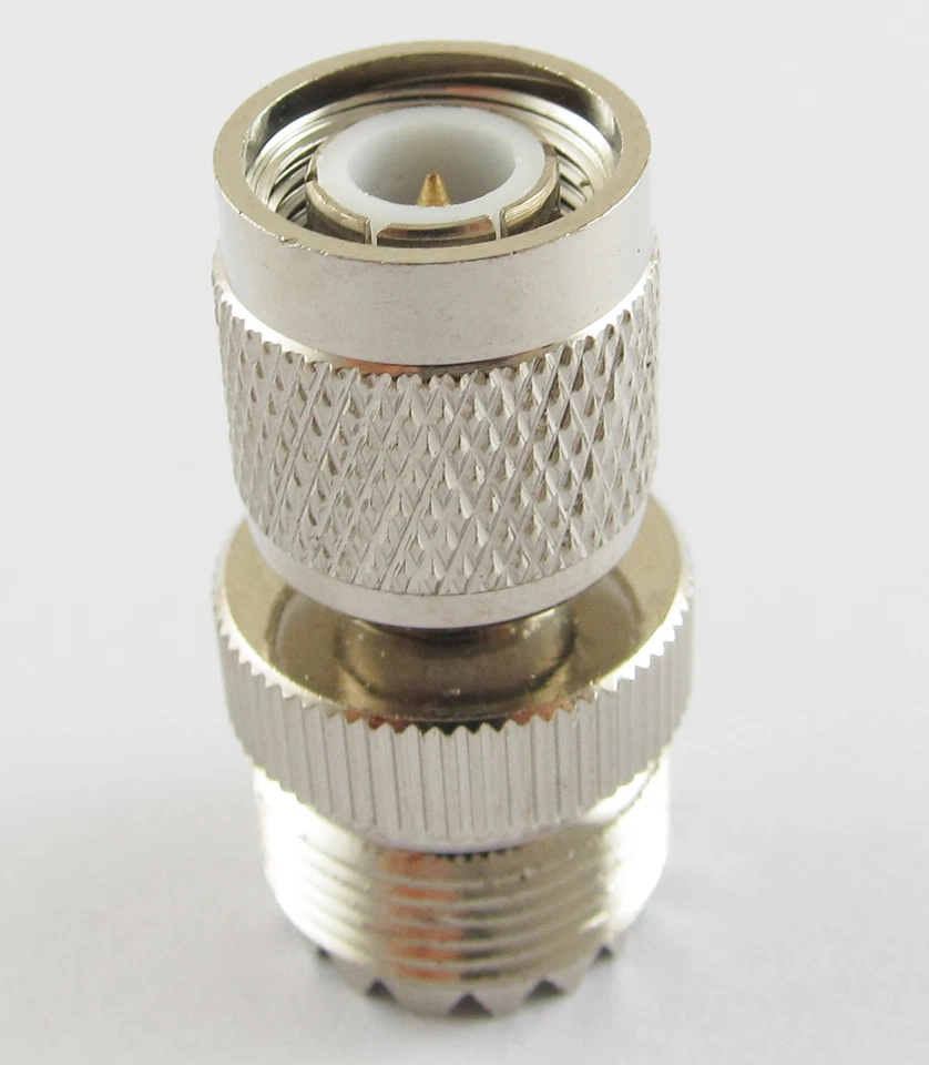 50x Brass TNC Male Plug to UHF SO-239 Female Jack straight RF Adapter Converter - Image 2 of 4
