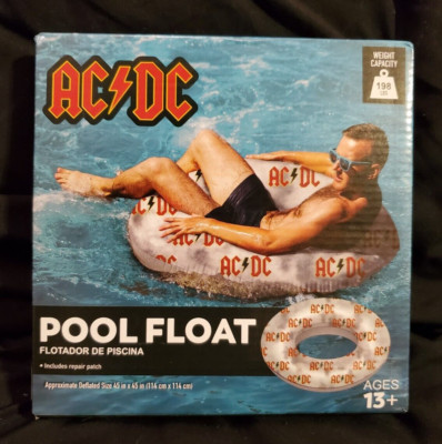 AC/DC 40'' Inflatable Swim Tube Pool Ring Float