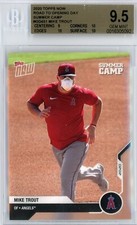 2020 TOPPS NOW ROAD TO OPENING DAY #OD451 MIKE TROUT BGS GEM 9.5 / 3 10's ICONIC