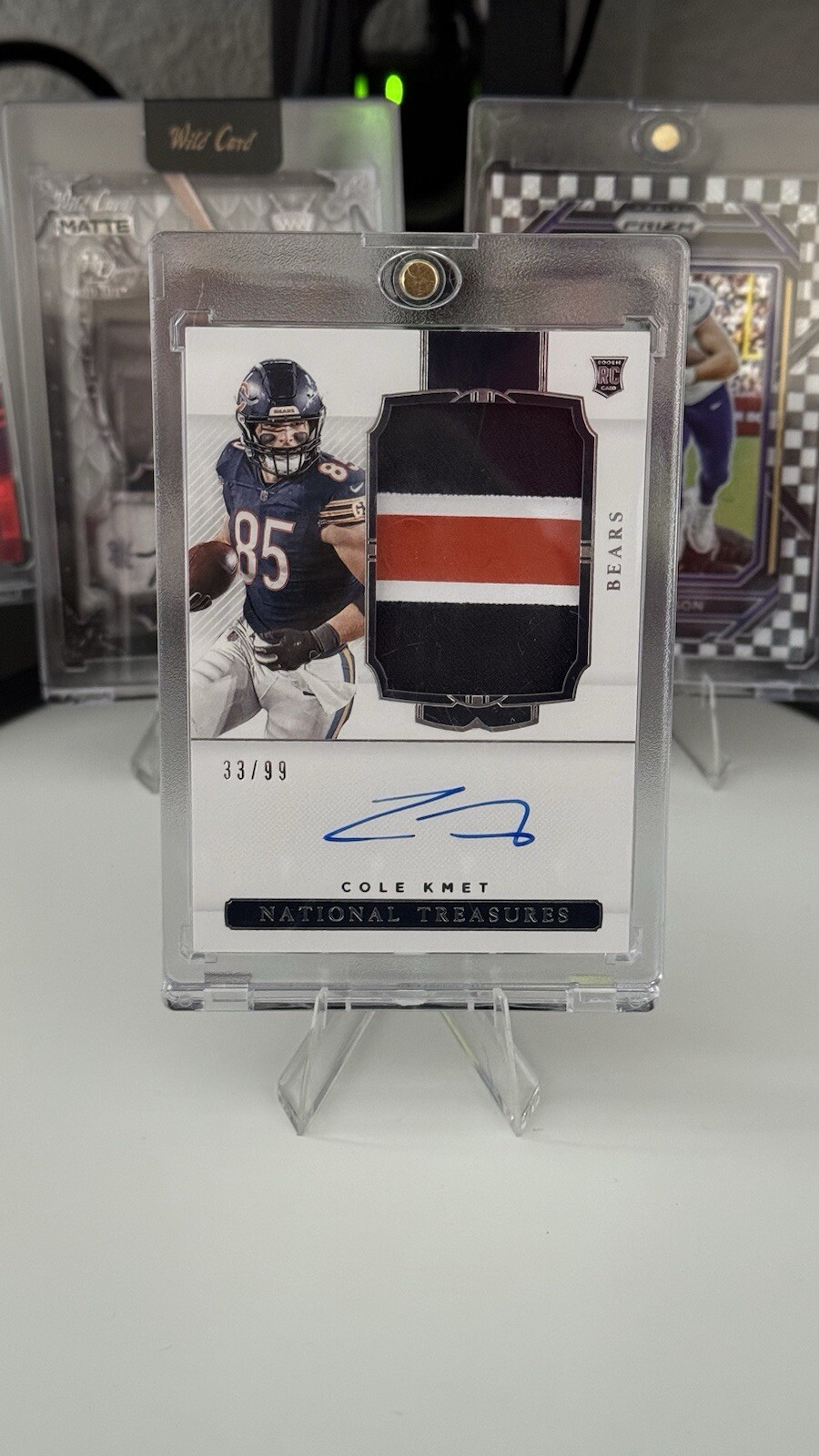 2020 Panini National Treasures - Rookie Patch Autograph #179 Cole Kmet /99