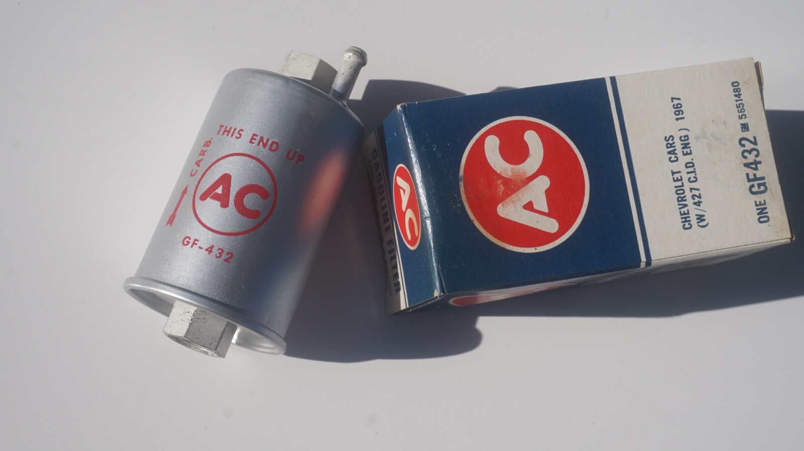 NOS AC GF432 Fuel Filter 196768 L36 L68 L71 427 Corvette Dated 1968