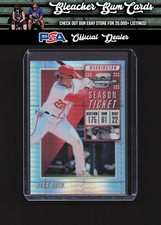 2019 Panini Chronicles 15 Juan Soto Contenders Optic Season Ticket Hyper /299