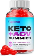 Optimal Keto ACV Gummies Optimal ACV + Keto Advanced Keto Formula  Plus...