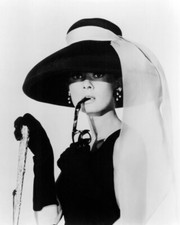 Audrey Hepburn Iconic In Black Hat & Sunglasses 16X20 Canvas Giclee