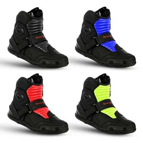 Men Waterproof Motorcycle Riding Boots Leather Motorbike Shoes CE Armoured Size