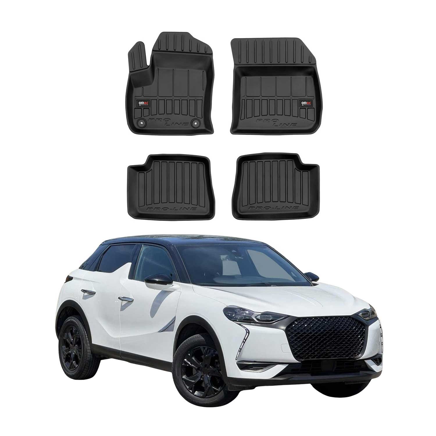 Tapis TPE pour DS3 Crossback idéal pour protéger l'habitacle en hiver