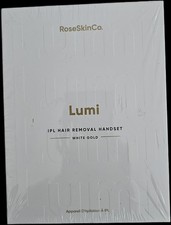 Lumi IPL Hair Removal Handset Rose Skin Co. White/Gold New Sealed Box