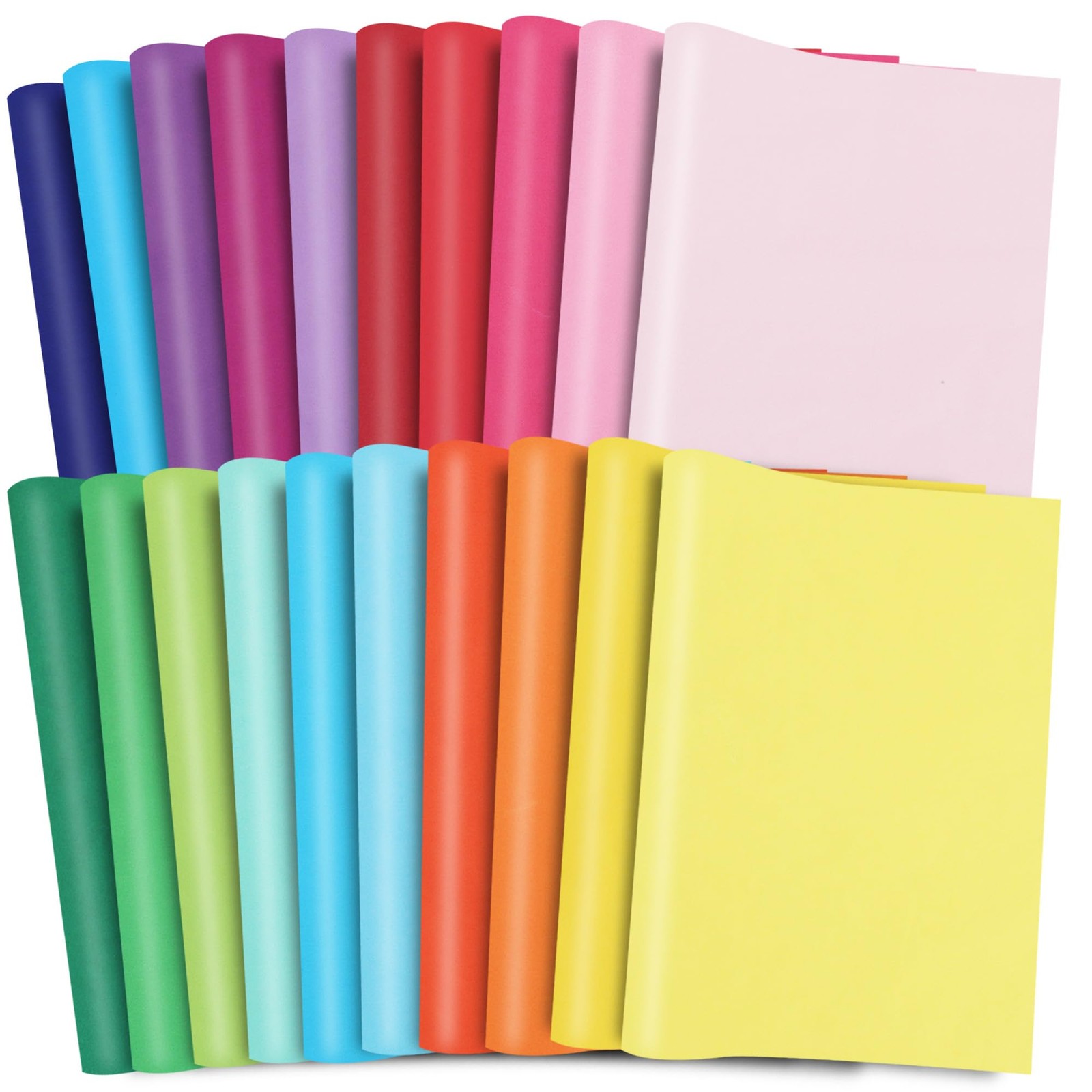 DIY Crafts Gift Wrap Tissue Paper, 20 Colors 100 Sheets, 35x
