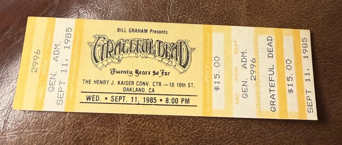 Grateful Dead Concert Memorabilia for sale | eBay