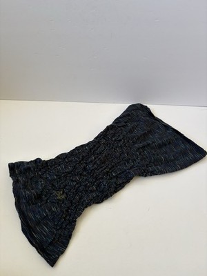 Buff Merino Wool Shirred Blue Neck Gaiter Heathered Neckwear Hike Work Bandana