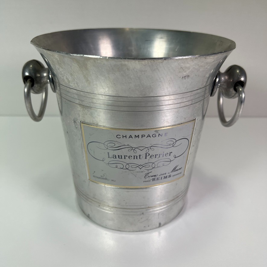 Vintage French Laurent Perrier Champagne Silver Aluminum Ice