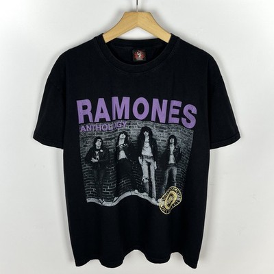 Vintage Ramones Anthology Rock Band kurzärmliges T-Shirt 00 s Größe Large sch...