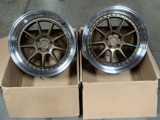 Two 19x8.5 35 Aodhan Ds-x 5x114.3 Bronze Wmachined Lip Wheels Used
