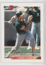 1992 Bowman Carney Lansford #78 0a1
