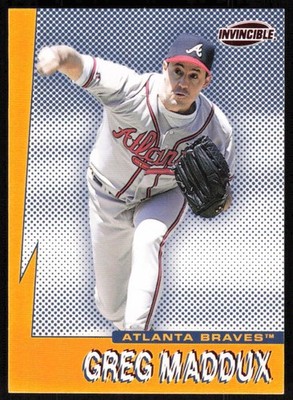 1999 Pacific Invincible Seismic Force #3 Greg Maddux  VAR Action