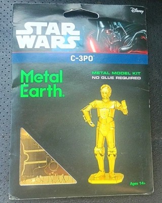 Fascinations  Metal Earth  STAR WARS  Official Disney  C-3PO  3D Model Kit  New