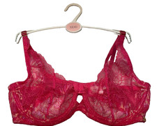 John Lewis AND/OR Brooklyn Demi Cup Bra Fuschia Pink Size 32 DD Cup