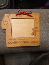 Wooden Picture Frame Baby Announcement