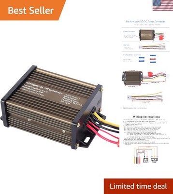 DC-DC Golf Carts RVs 48V 36V Volt Voltage to 12V Step Down Voltage Reducer Re...