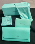 Tiffany & Co  Eyeglasses Teal Soft Magnetic Case w/ Cloth & Box Pre-owned