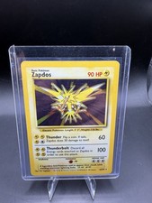 Carta Pokémon TCG Zapdos Set Base Holo 16/102 NM