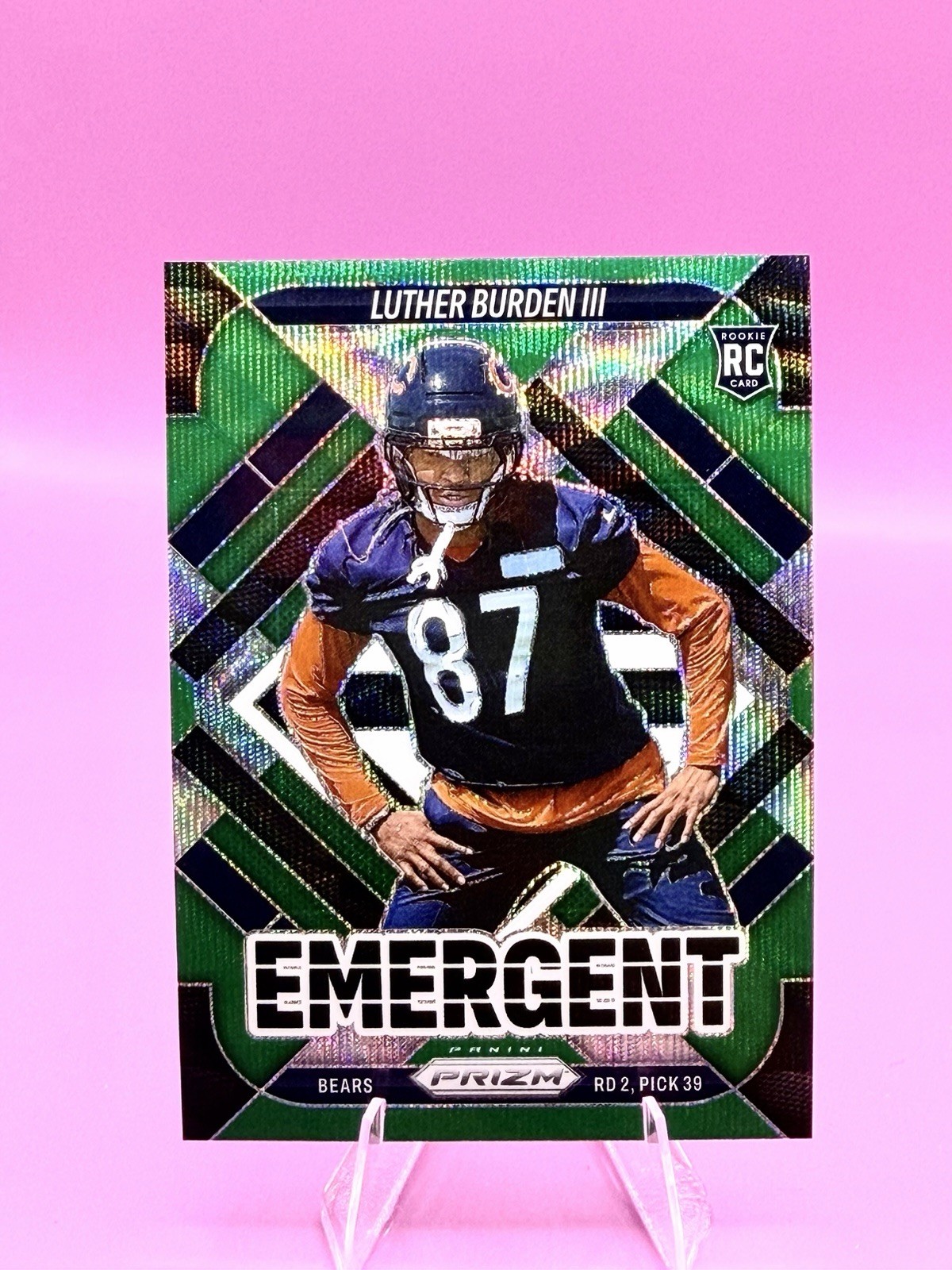 Luther Burden III 2025 Panini Prizm #19 Emergent Green